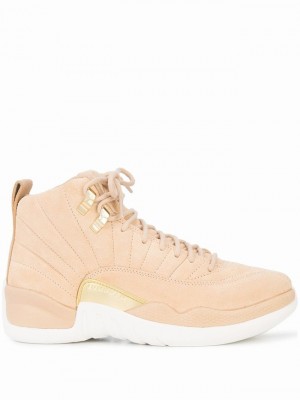 Nike Air Jordan XII Leather Women's Air Jordan XII Beige | LUZKNYD-49