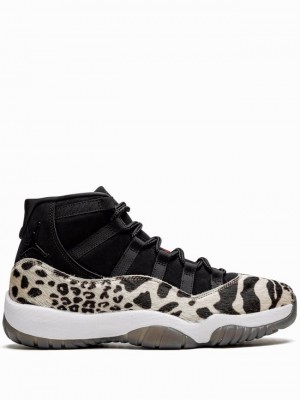 Nike Animal Instinct Women's Air Jordan 11 Black | PXLBZAO-83