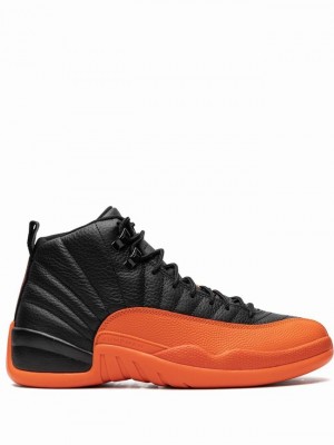 Nike Brilliant Women's Air Jordan 12 Black | HKUDIWN-39