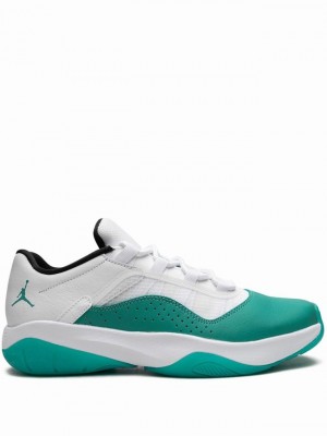 Nike CMFT Low Emerald Women's Air Jordan 11 White / Turquoise / Green | TVBGJCP-85