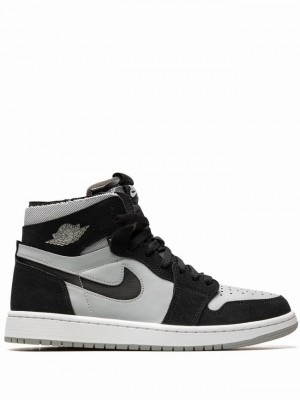 Nike CMFT Men's Air Jordan 1 Black / White | EOFGHIK-54