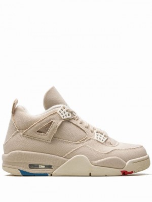 Nike Canvas Women's Air Jordan 4 Beige | EHXUOLK-68