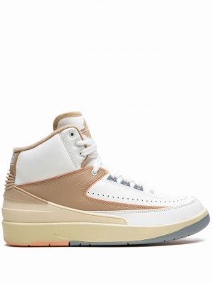 Nike Craft Sunset Haze Women's Air Jordan 2 White / Beige / Light Blue | GIMZRTK-87