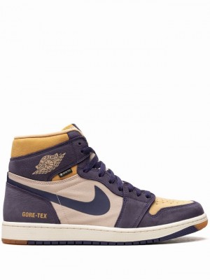 Nike Element Gore-Tex Sky J Men's Air Jordan 1 Purple / Beige | IORWJYQ-34