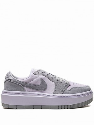 Nike Elevate Low Stealth/Titanium Women's Air Jordan 1 Titanium | TSDZUAG-58