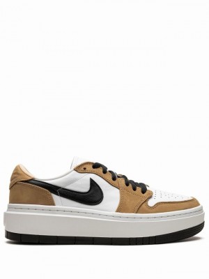 Nike Elevate Rookie Of The Year Women's Air Jordan 1 White / Light Brown / Black | PKCJVFU-14