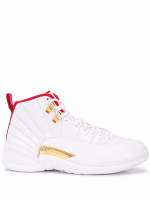 Nike Fiba Women's Air Jordan 12 White | BWHQXTK-91