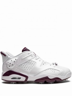 Nike Golf NRG Bordeaux Men's Air Jordan 6 Turquoise / White | JITLCDN-17