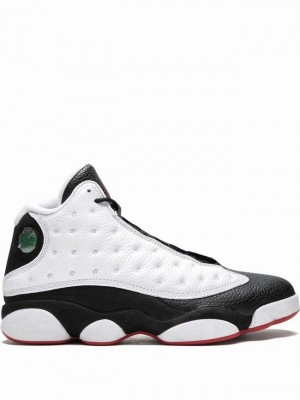 Nike He Got Game Women's Air Jordan 13 White / Black | XUBGAJM-82