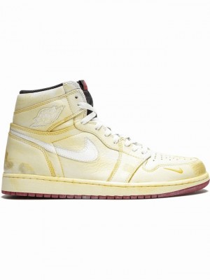 Nike Hi OG NRG Men's Air Jordan 1 Yellow / White | VSMHZAN-57