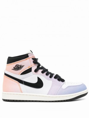 Nike High OG Men's Air Jordan 1 White / Purple / Pink | DLHZXGQ-52