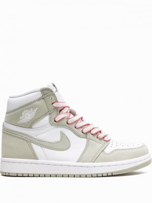 Nike High OG Seafoam Women's Air Jordan 1 Grey / White | KIXQDBF-73