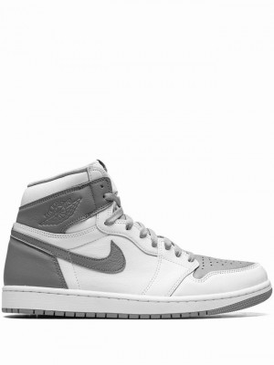 Nike High OG Stealth Men's Air Jordan 1 White / Grey | MSRIYOF-79