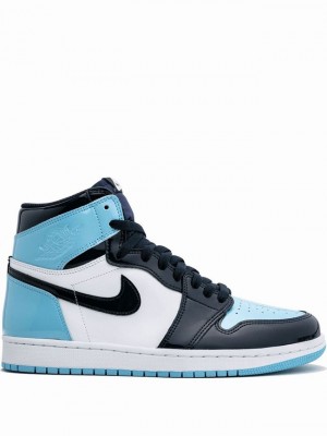 Nike High OG Women's Air Jordan 1 Blue / Black / White | CLJOIUW-65