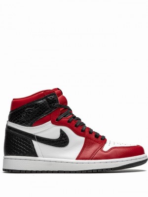 Nike High Retro Women's Air Jordan 1 Red / White / Black | JQEWPSA-36