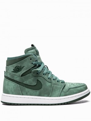 Nike Jordan 1 High Zoom Air CMFT Emerald Women's Air Jordan 1 Green | KSXIOCU-09