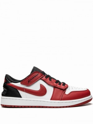 Nike Jordan 1 Low FlyEase Men's Air Jordan 1 White / Red | BYJQRTV-17