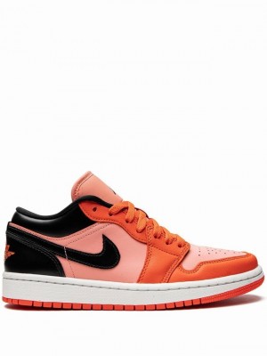 Nike Jordan 1 Low Orange Black Women's Air Jordan 1 Orange / Black | ZJOHYGB-84