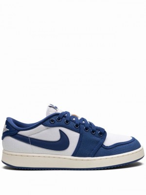 Nike KO Low Kentucky Men's Air Jordan 1 White / Blue | DZYXKAV-98