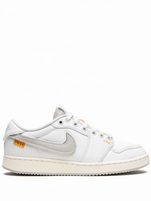 Nike KO Low Top Men's Air Jordan 1 White | GMWQVXK-64