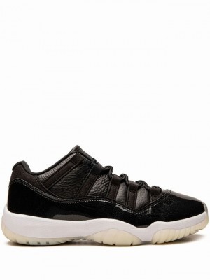 Nike Low 72-10 Men's Air Jordan 11 Black | RBWKTQL-09