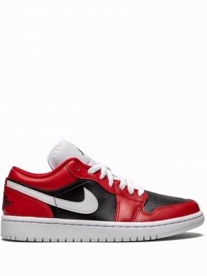 Nike Low Chicago Flip Women's Air Jordan 1 Red / Black | BIAPSDG-42