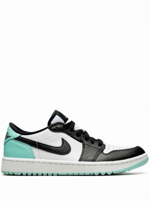 Nike Low G Copa Men's Air Jordan 1 White / Black / Blue | ISZWAOY-46