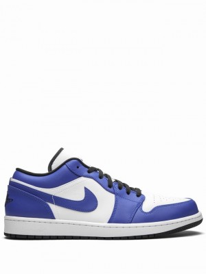 Nike Low Game Royal Men's Air Jordan 1 White / Blue | HTNVRAL-40