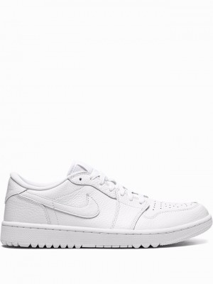 Nike Low Golf Triple Men's Air Jordan 1 White | PJZKYTI-24