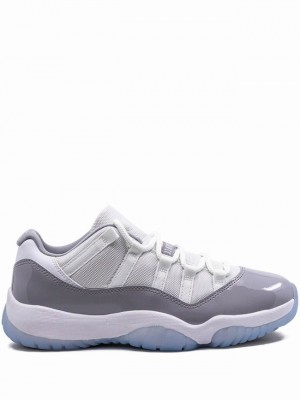 Nike Low Men's Air Jordan 11 White / Grey | PGNYIJE-19