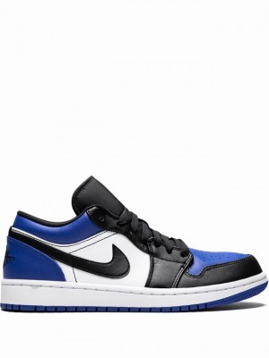 Nike Low Men's Air Jordan 1 Black / Blue | QFZKUHR-36