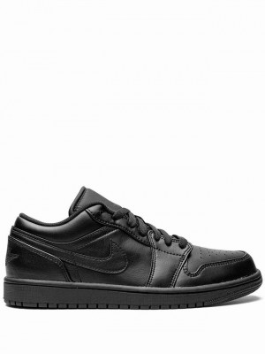 Nike Low Men's Air Jordan 1 Black | TYAGCLK-27