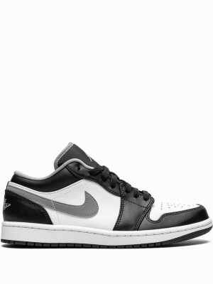 Nike Low Men's Air Jordan 1 Black / White | WYIDLPA-35