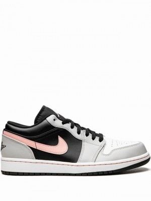 Nike Low Men's Air Jordan 1 White / Beige / Black | FAUJBIQ-86