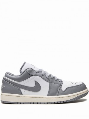 Nike Low Men's Air Jordan 1 White / Grey | XUHMSKL-67