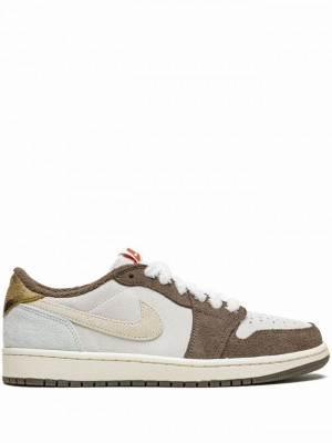 Nike Low OG Year of the Rabbit Men's Air Jordan 1 White / Grey | AQXLFCT-46