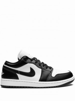 Nike Low Panda Women's Air Jordan 1 White / Black | XYBCKUI-47