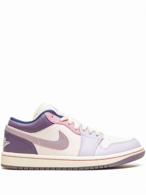 Nike Low Pastel Plum Women's Air Jordan 1 Purple | PCAZWQT-03