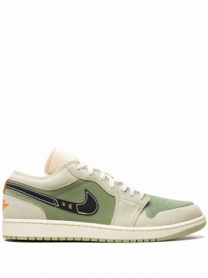 Nike Low SE Craft Sky J Light Men's Air Jordan 1 Beige / Green | PRBGCSN-28