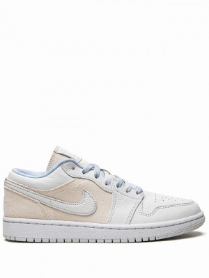 Nike Low SE Grey Cream Women's Air Jordan 1 Grey / Cream | AXPBCMJ-39