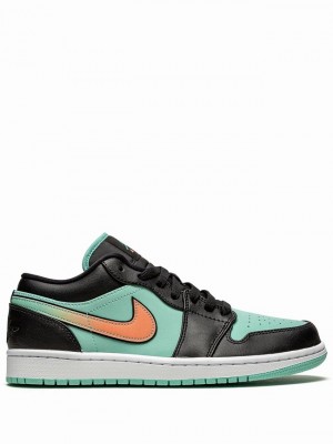 Nike Low SE Tropical Twist Men's Air Jordan 1 Black / Green | HXGIYNZ-84