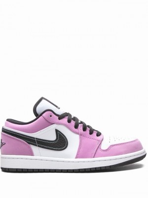 Nike Low SE Violet Shock Men's Air Jordan 1 White / Pink | IDSXKTR-72