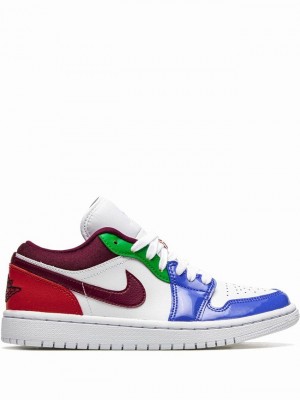 Nike Low SE Women's Air Jordan 1 White / Multicolor | OJNPVUL-89