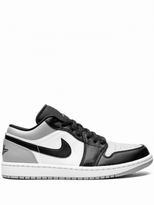 Nike Low Shadow Toe Men's Air Jordan 1 Black / White | QCEXLBV-26