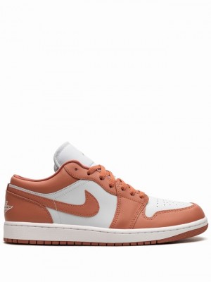 Nike Low Sky J Women's Air Jordan 1 Orange / White | FWCYGIM-73