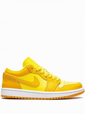 Nike Low Strike Women's Air Jordan 1 Yellow | COGVWHK-97