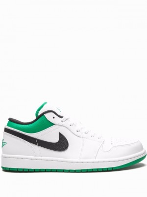 Nike Low White/Lucky Women's Air Jordan 1 White / Green | AISYTHN-94