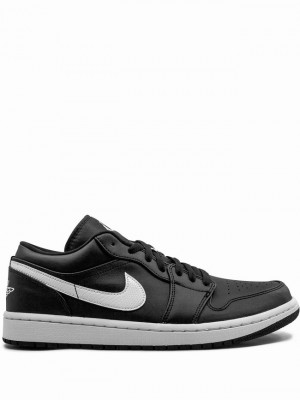 Nike Low Women's Air Jordan 1 Black | MVNUXDY-74