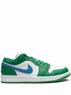 Nike Low Women's Air Jordan 1 Green / White | LFBIVOR-57