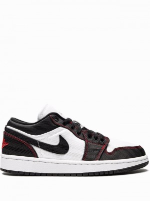 Nike Low Women's Air Jordan 1 White / Black | DOMRQZF-57